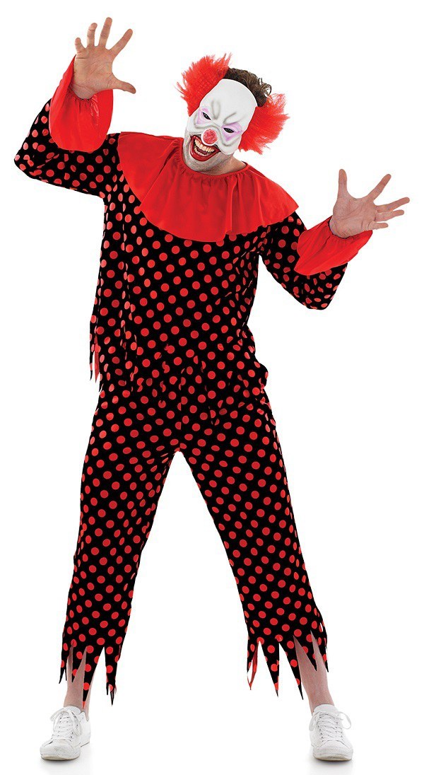 Scary Male Clown Costume. This costume is available with next working ...
