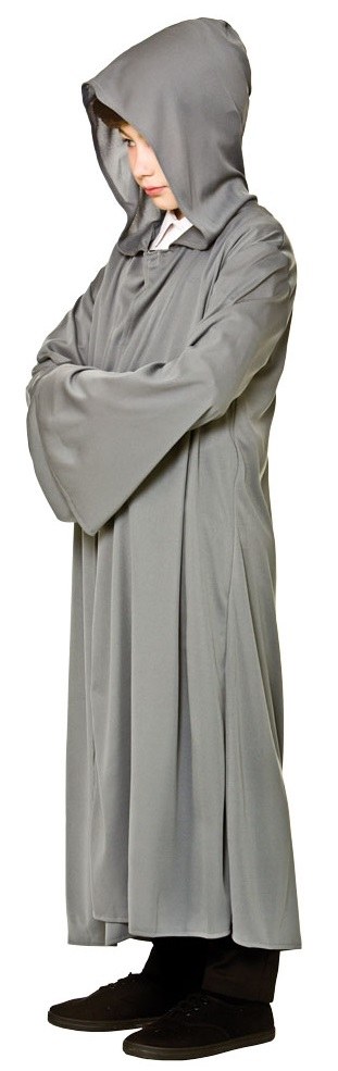 Grey Hooded Cape 