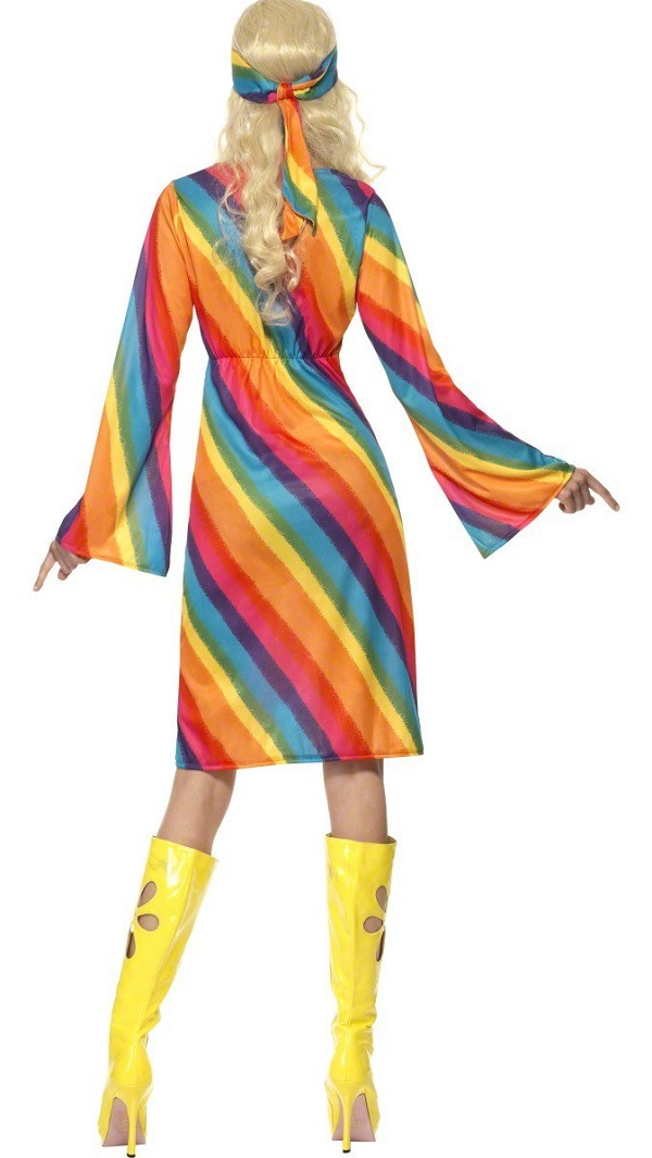 Ladies Rainbow Hippie Costume