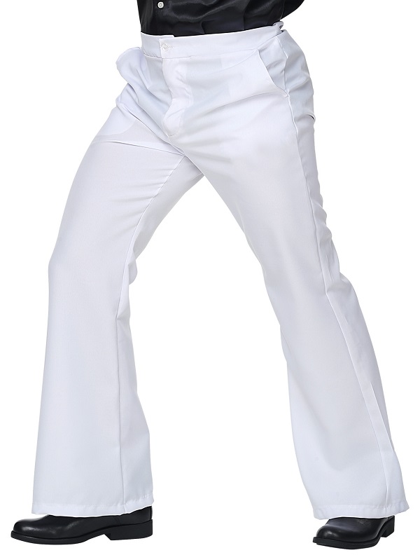70's Groovy Style Trousers - White