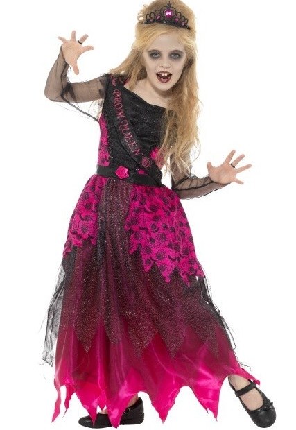 Tween Deluxe Gothic Prom Queen Costume 0755