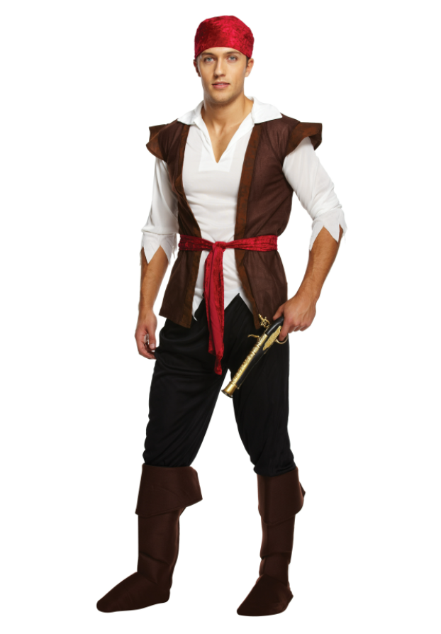 Caribbean Pirate Costume - Men's