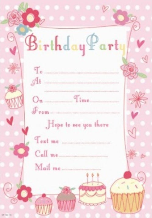 Birthday Party Invitations