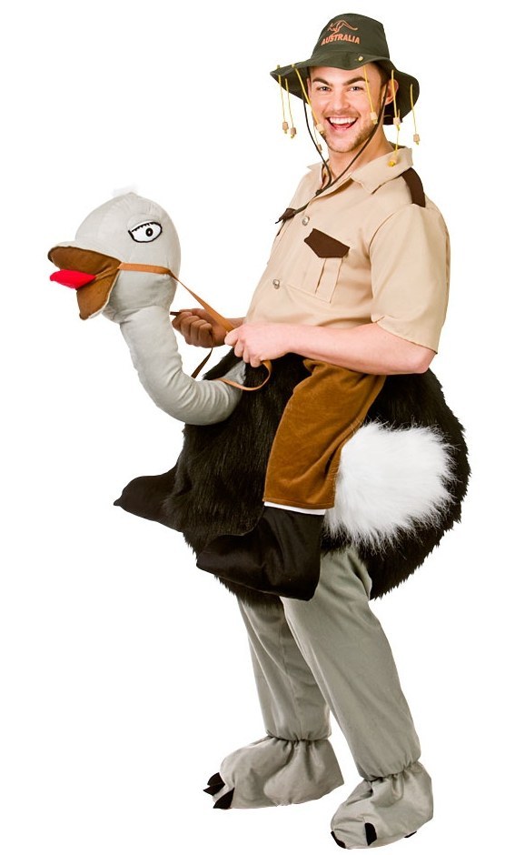 Adult Ride On Ostrich Costume