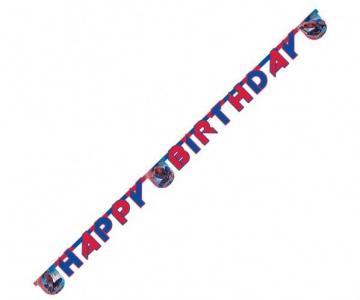 Spiderman Happy Birthday Letter Banner