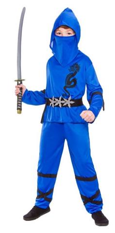 Blue Power Ninja tween Costume