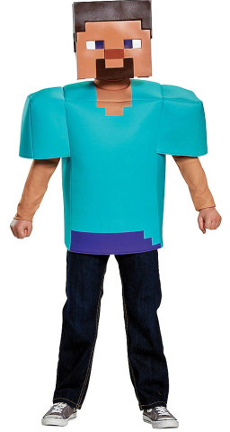 kids minecraft steve csostume