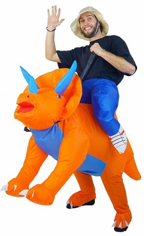 Inflatable Triceratops Costume