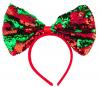 Xmas Flip Sequin Bow