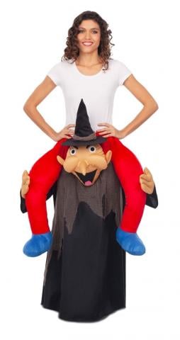 Ride On Black Witch Costume - Adult