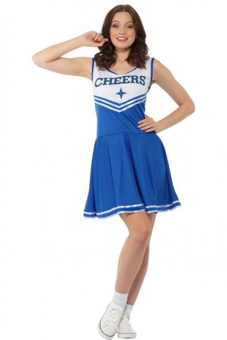 Plus Size Blue Cheerleader Costume