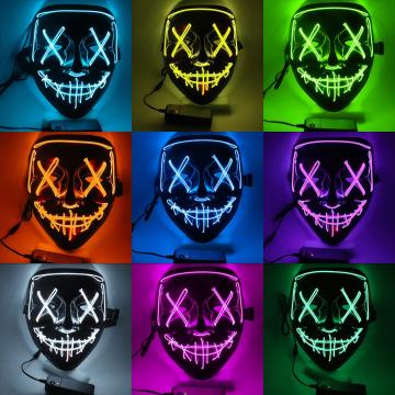 Light Up Neon Halloween Mask