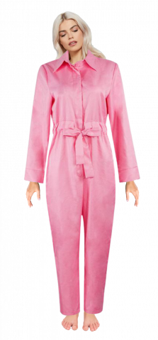 Ladies Malibu Doll Pink Jumpsuit