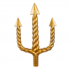 Collapsible Golden Trident