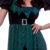 Plus Size Emerald Witch Costume