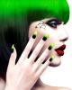 Self Adhesive Nails -  Green Stiletto