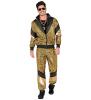 80's Gold Reflective Shell Suit man