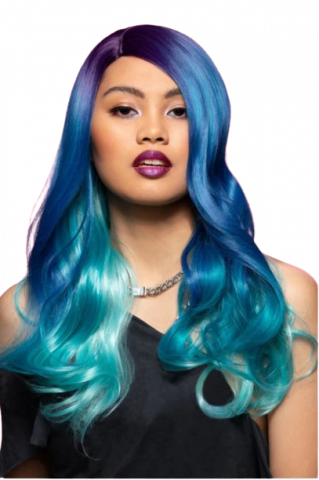 Blue Manic Panic wig