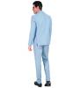 back view baby blue suit