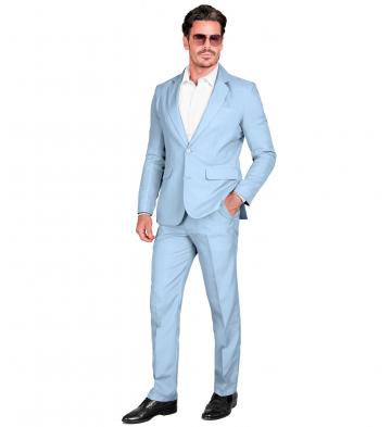 Front baby blue suit