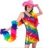 Rainbow Feather Boa being modelled alternate photo