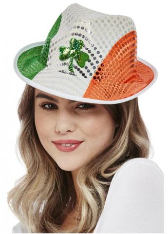 St. Patricks Day Irish Flag Top Hat Front view