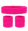 Pink sweatband set