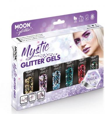 Packaging of glitter gels