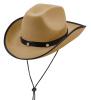 Beige cowboy hat