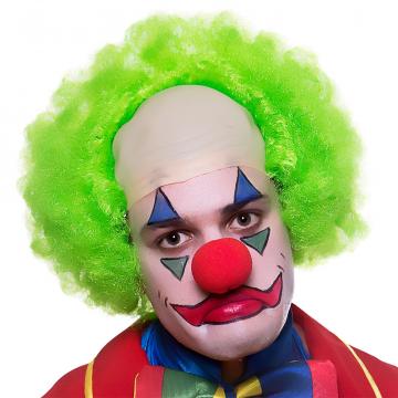 Green Happy face clown Wig