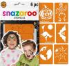 Snazaroo - Halloween Orange Stencil - Being displayed beside packaging