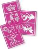 Snazaroo - Girls Fantasy Face Stencils - Out of packaging.