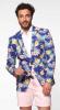 Tropical Flowers Suit - Blue
Front view