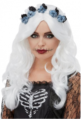 Day Of The Dead Wig White