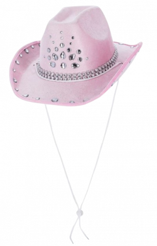 Pink Rhinestone Cowboy Hat