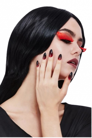 Gothic Eyelash and Nail Set