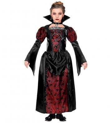 Red and black gothic vampiress dress