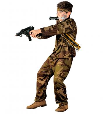 Camo Soldier Costume with matching top trousers and headband