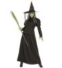 Dark witch holding a broom