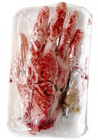 Packaged Bloody Cut-off Hand