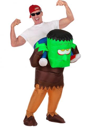 Monster Rider Inflatable Costume - Front view