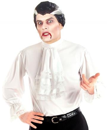 Vampire Shirt with Jabot - With Vampire Wig