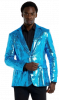 SuitMeister Sequin Blazer Blue - Close up