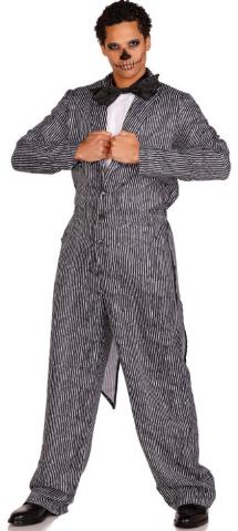 Pinstriped Tux Costume - Front View