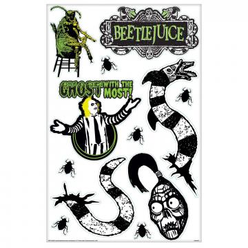 Beetlejuice Wall Grabbers Stickers