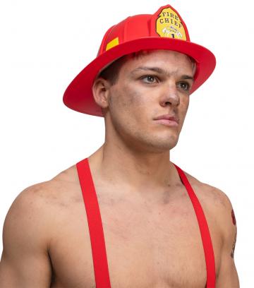 Adult Fireman Red Helmet