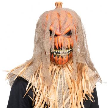 Pumpkin Scarecrow Mask - Being Modelled