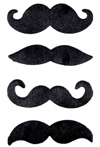 Funny Moustaches Black