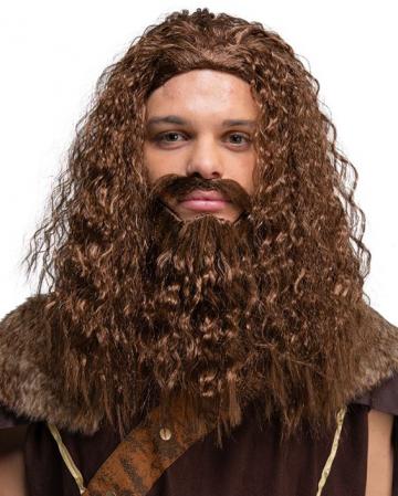 Long Curly Wig & Beard