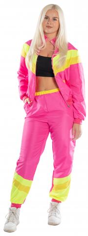 Neon Pink Shell Suit - Front View